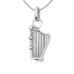 harp 925 sterling silver pendant charms