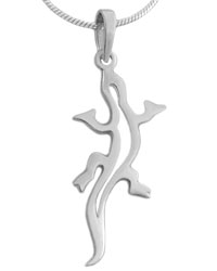 Sterling silver lizard charm