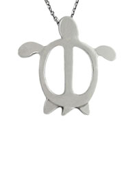 Turtle sterling silver pendants