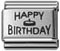 Wholesale Word Happy Birthday laser charm and wholesale 925 sterling silver beads for personalized silver jewelry
