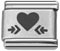 Wholesale Laser Italian Charm - Heart and wholesale 925 sterling silver beads for personalized silver jewelry