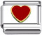 Wholesale Red heart Italian charm and wholesale 925 sterling silver beads for personalized silver jewelry
