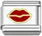 Wholesale Red lips Italian charm and wholesale 925 sterling silver beads for personalized silver jewelry