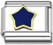 Wholesale Blue star Italian charm and wholesale 925 sterling silver beads for personalized silver jewelry