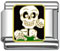 Wholesale Skull and tomb Italian charm for Halloween and wholesale 925 sterling silver beads for personalized silver jewelry