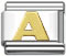 Italian charm letter A