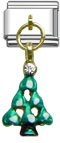 Wholesale Dangle Christmas tree Italian charms and wholesale 925 sterling silver beads for personalized silver jewelry