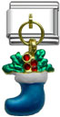 Wholesale Dangle Christmas stocking charms and wholesale 925 sterling silver beads for personalized silver jewelry