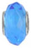 wholesale December birthstone bead with sterling silver caps for Pandora silver jewelry and Murano jewellery