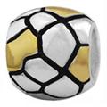 wholesale Two-tone color 925 sterling silver bead for Pandora silver jewelry and Murano jewellery