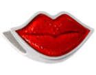 wholesale Red lips 925 sterling silver beads for Pandora silver jewelry and Murano jewellery