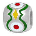 wholesale Tiger eye in kaleidoscope 925 sterling silver bead for Pandora silver jewelry and Murano jewellery