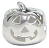 pumpkin silver bead jewelry