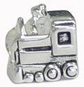 wholesale Locomotive 925 sterling silver bead for Pandora silver jewelry and Murano jewellery