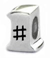 Number 1 bead charms