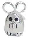 mouse silver bead jewelry