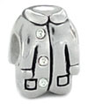 wholesale Coat sterling silver beads for modular bracelets for Pandora silver jewelry and Murano jewellery