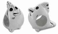 wholesale 3D hen sterling silver bead for Pandora silver jewelry and Murano jewellery