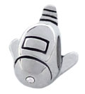 airplane silver bead jewelry