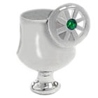 Martini glass silver bead jewelry