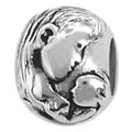 mom and baby silver bead jewelry