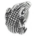 Alligator silver bead jewelry