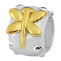 dragonfly on 925 sterling silver bead jewelry