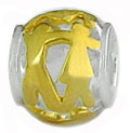 wholesale Boy and girl in hand sterling silver bead for Pandora silver jewelry and Murano jewellery