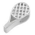 tennis racket sterling silver bead