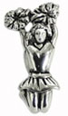 wholesale Cheerleader 925 sterling silver bead for Pandora silver jewelry and Murano jewellery