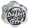 wholesale Daddy's Girl sterling silver bead for Pandora silver jewelry and Murano jewellery