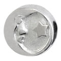 moon star sterling silver beads for modular bracelets