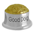 dog food silver bead for European modular bracelets