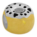 donut silver bead for European modular bracelets