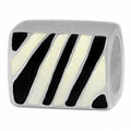 zibra skin sterling silver bead jewelry