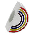 Rainbow on 925 sterling silver bead jewelry