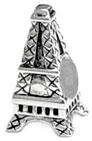 Eiffel tower sterling silver bead jewelry
