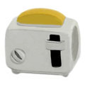 Toaster 925 sterling silver bead for European charm bracelets