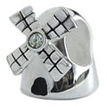 windmill silver bead jewelry