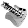 guitar silver bead jewelry