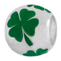 4 leaf clover on 925 sterling silver beads