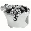 bubble bath 925 sterling silver bead