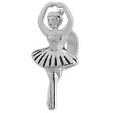 Ballerina 925 sterling silver bead for European jewelry