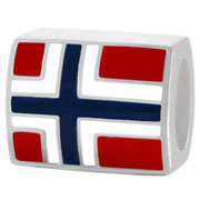 Norway flag for European modular bracelets