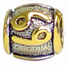 wholesale Gold plated sterling silver zodiac bead - Cancer for Pandora silver jewelry and Murano jewellery