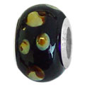 black glass bead for Murano jewelry wholesale