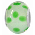 green dot glass bead jewelry
