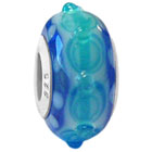 Blue glass bead Murano jewelry