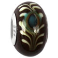 Brown glass bead jewelry