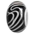 White line glass bead jewelry
